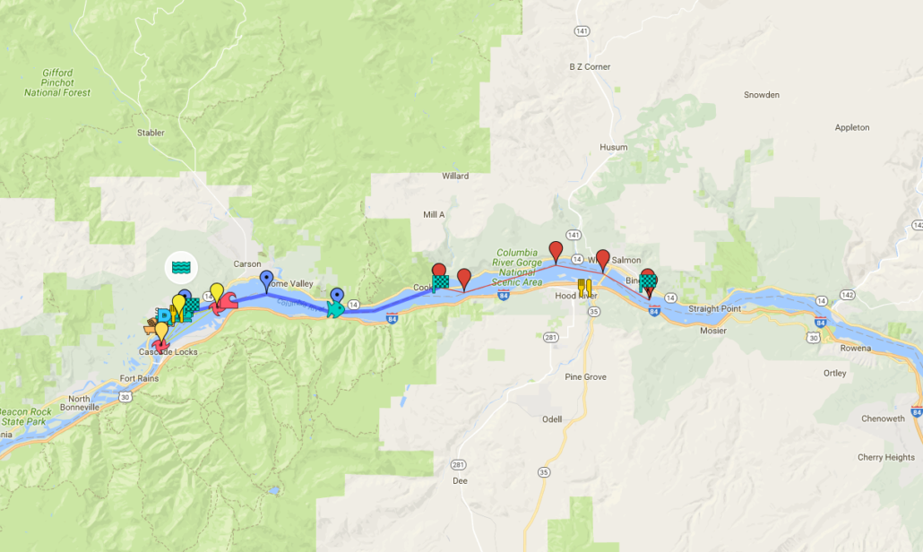 Gorge Race Map